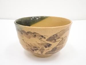 賢悟造　風景図茶碗